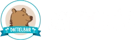 Dattelbär Logo Mitte Weiss