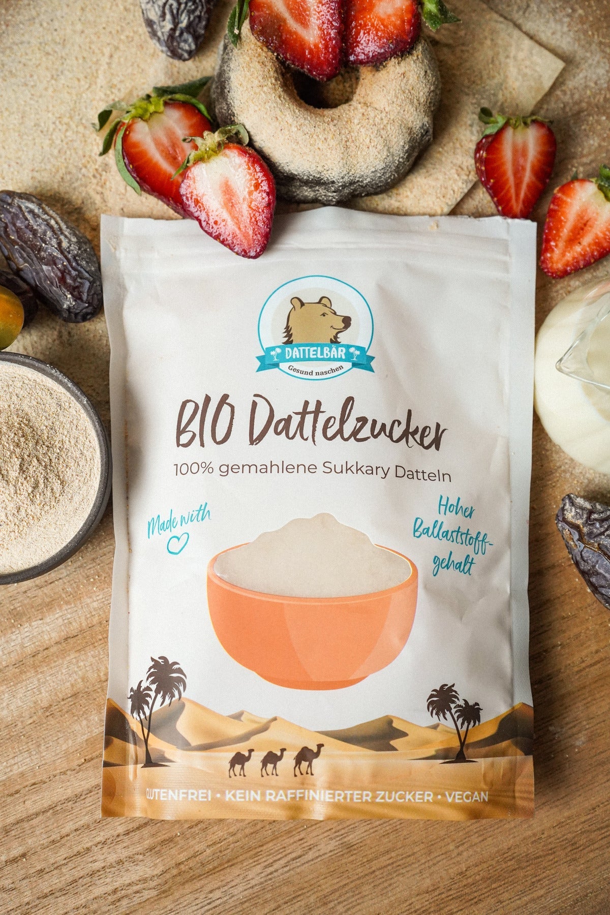 BIO Dattelzucker – natürliches Süßungsmittel aus Datteln - DATTELBÄR - DB_DZ_500 - DATTELBAER