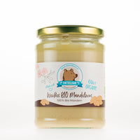 BIO Mandelmus weiß roh – 100% Mandel, fein & pur - DATTELBÄR - DB_NM_3 - DATTELBAER