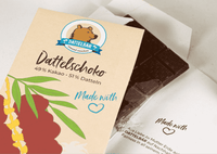 Dattel - Schokolade - 49% Kakao, süß 70g Tafel - DATTELBAER - DB_SK_49 - DATTELBAER