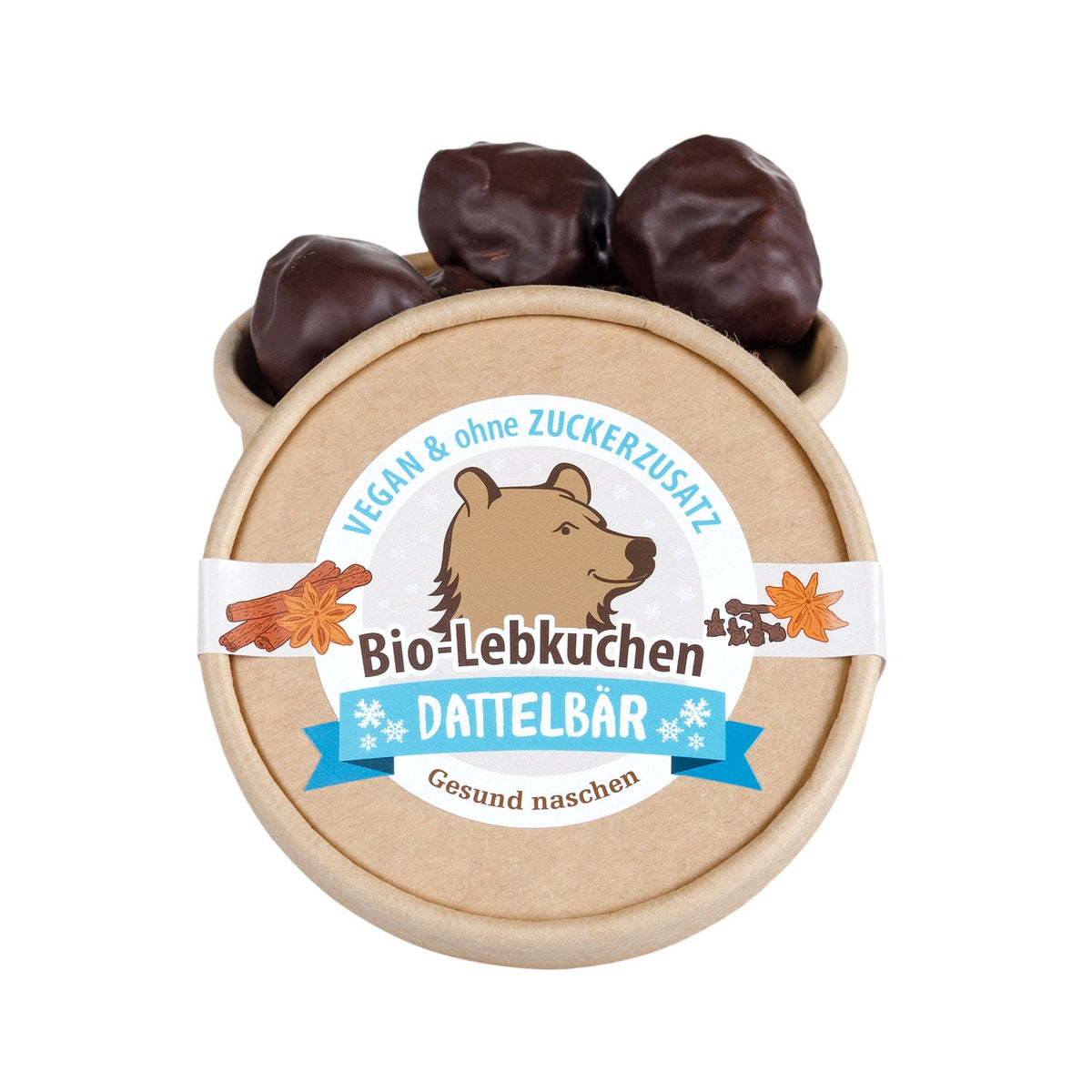 Schokolade Lebkuchen Dattel - Konfekt BIO - DATTELBÄR - 8_SBKLBKDS1 - DATTELBAER