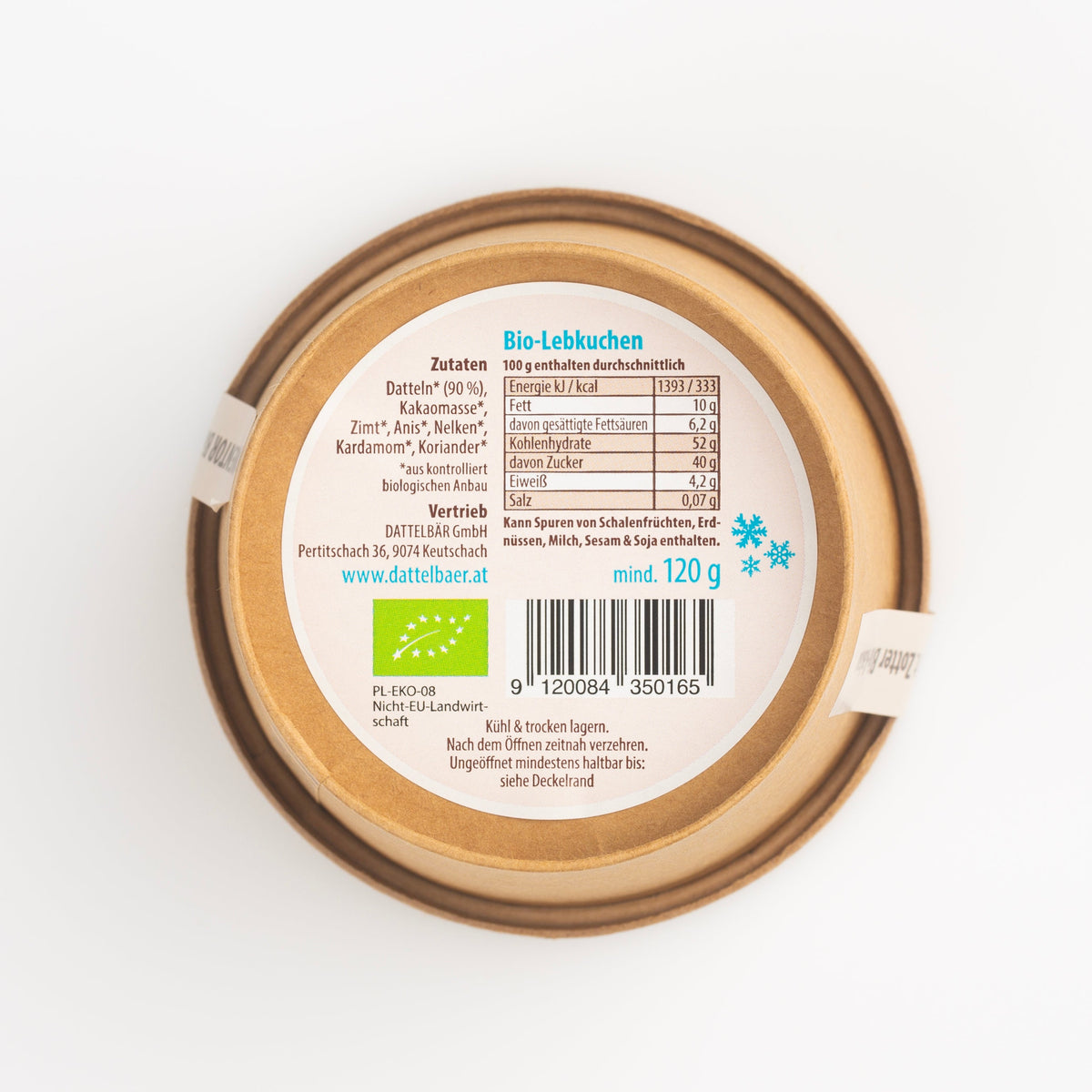 Schokolade Lebkuchen Dattel - Konfekt BIO - DATTELBÄR - 8_SBKLBKDS1 - DATTELBAER